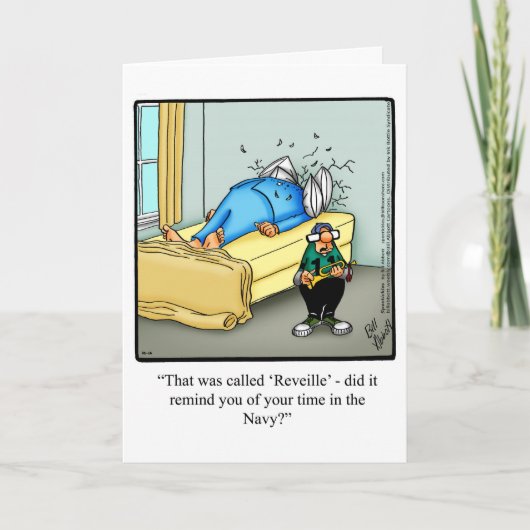 Carte de voeux fête des pères Humour (Devant)