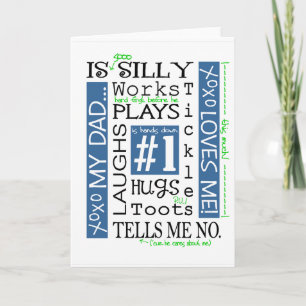 Carte de voeux fête des pères/Mon père