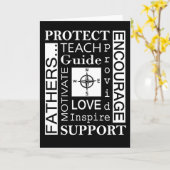 Carte de voeux fête des pères/typographie (Fleur jaune)