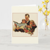 Carte de voeux Fête des pères Vintage (Fleur jaune)