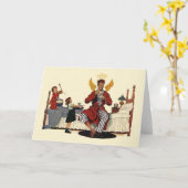 Carte de voeux Fête des pères vintage (Fleur jaune)