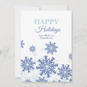 Carte de vœux Fêtes Flocons