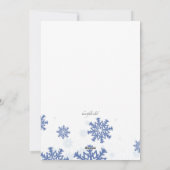 Carte de vœux Fêtes Flocons (Dos)