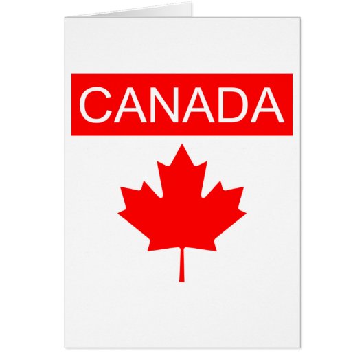 Carte de vœux feuille d'érable du Canada (Devant)