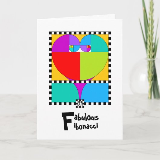 Carte de voeux Fibonacci (Devant)