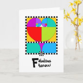 Carte de voeux Fibonacci (Fleur jaune)