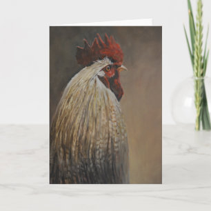 Carte de voeux Fière Rooster Bird Art