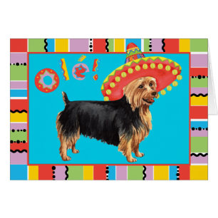 Carte de voeux Fiesta Australian Terrier