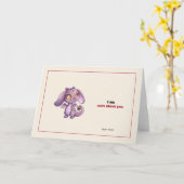 Carte de vœux Fig le Dragon (Fleur jaune)
