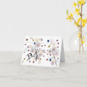 Carte de vœux_Fille (Fleur jaune)