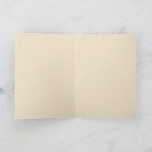 Carte de vœux Fille de glace crémeuse cozy (Intérieur)