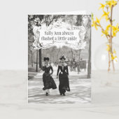 Carte de voeux Fine Ladies (Fleur jaune)