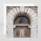 Carte de voeux Finlande Porte (Devant / Derrière)