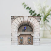 Carte de voeux Finlande Porte (Debout devant)