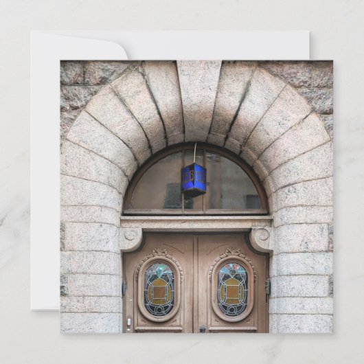 Carte de voeux Finlande Porte (Devant)