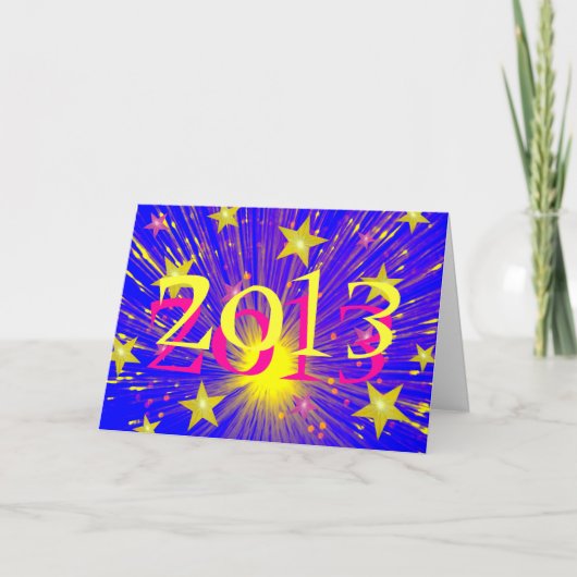 Carte de voeux Firework '2013' (Devant)