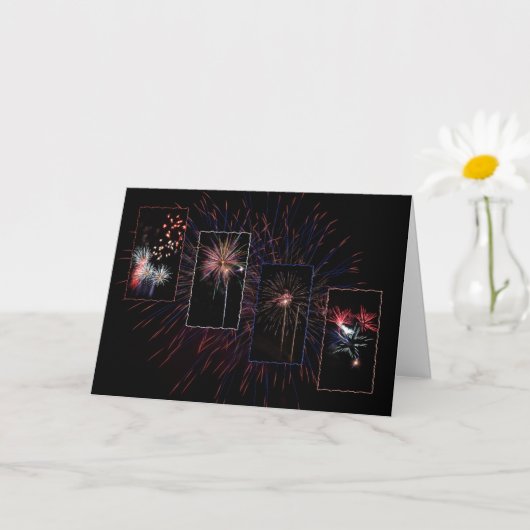 Carte de voeux Fireworks (Petite plante)