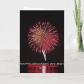 Carte de voeux Fireworks 7 personnalisable vierge (Dos)
