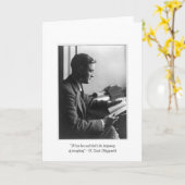 Carte de vœux Fitzgerald "C'est le début" (Fleur jaune)