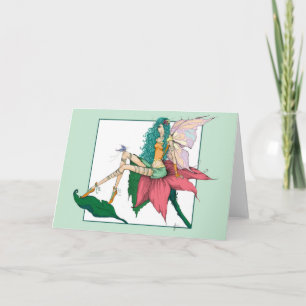 Carte de voeux flanquée de printemps