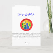 Carte de voeux Flash Jumping Jack (Dos)