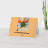 Carte de vœux fleur (Dos)