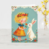 Carte de vœux Fleur Ami (Fleur jaune)