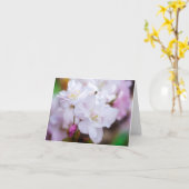 Carte de vœux Fleur de cerisier blanc (Fleur jaune)