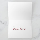 Carte de vœux Fleur de cerisier "Joyeuses Pâques" (Intérieur)