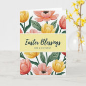 Carte de vœux Fleur de printemps (Fleur jaune)