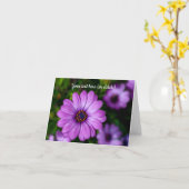 Carte de vœux fleur Marguerite Violette (Fleur jaune)