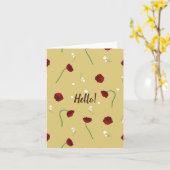 Carte de voeux Fleur Nature (Fleur jaune)