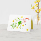 Carte de voeux fleur sauvage (Fleur jaune)