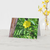 Carte de voeux Fleur sauvage jaune (Fleur jaune)