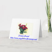 Carte de voeux Fleur sauvage rouge (Dos)