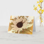 Carte de voeux fleurie (Fleur jaune)