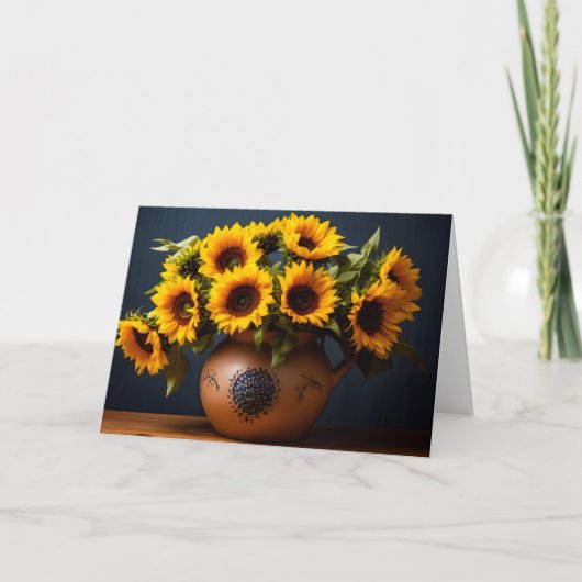 Carte de voeux Fleurs (Devant)