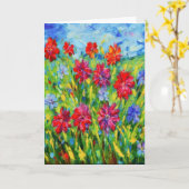 Carte de voeux Fleurs 6 (Fleur jaune)