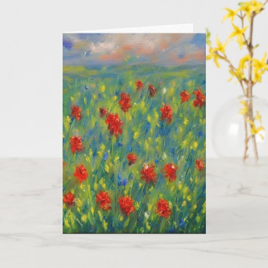 Carte de voeux Fleurs 7 (Fleur jaune)