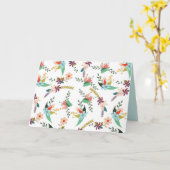 carte de voeux fleurs de printemps (Fleur jaune)