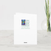 Carte de voeux Fleurs Jaunes (Dos)