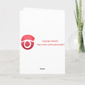 Carte de voeux Fleurs Jaunes (Dos)