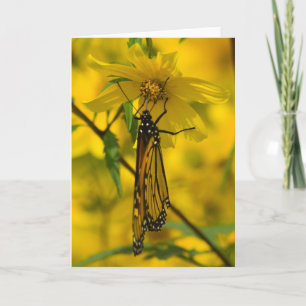 Carte de voeux Fleurs Jaunes