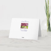 Carte de vœux Fleurs roses (Dos)