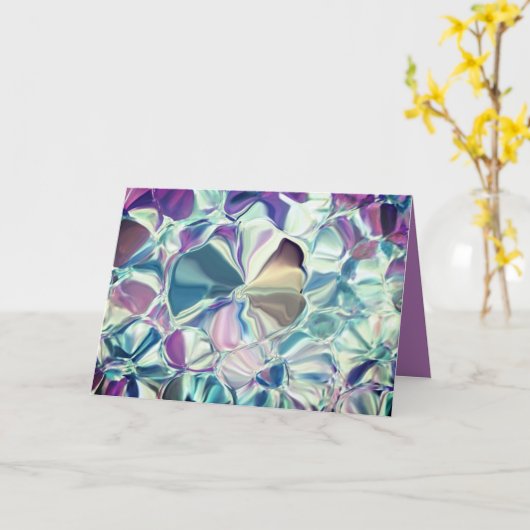 Carte de voeux Fleurs soyeux (Fleur jaune)