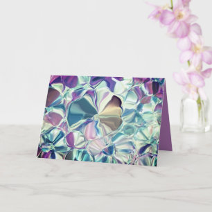 Carte de voeux Fleurs soyeux