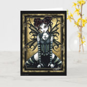 Carte de voeux Flirty Fairy (Fleur jaune)