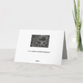 Carte de vœux flocon de neige gothique (Dos)