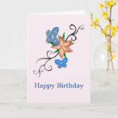 Carte de voeux Floral (Fleur jaune)