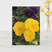 Carte de voeux Floral (Fleur jaune)